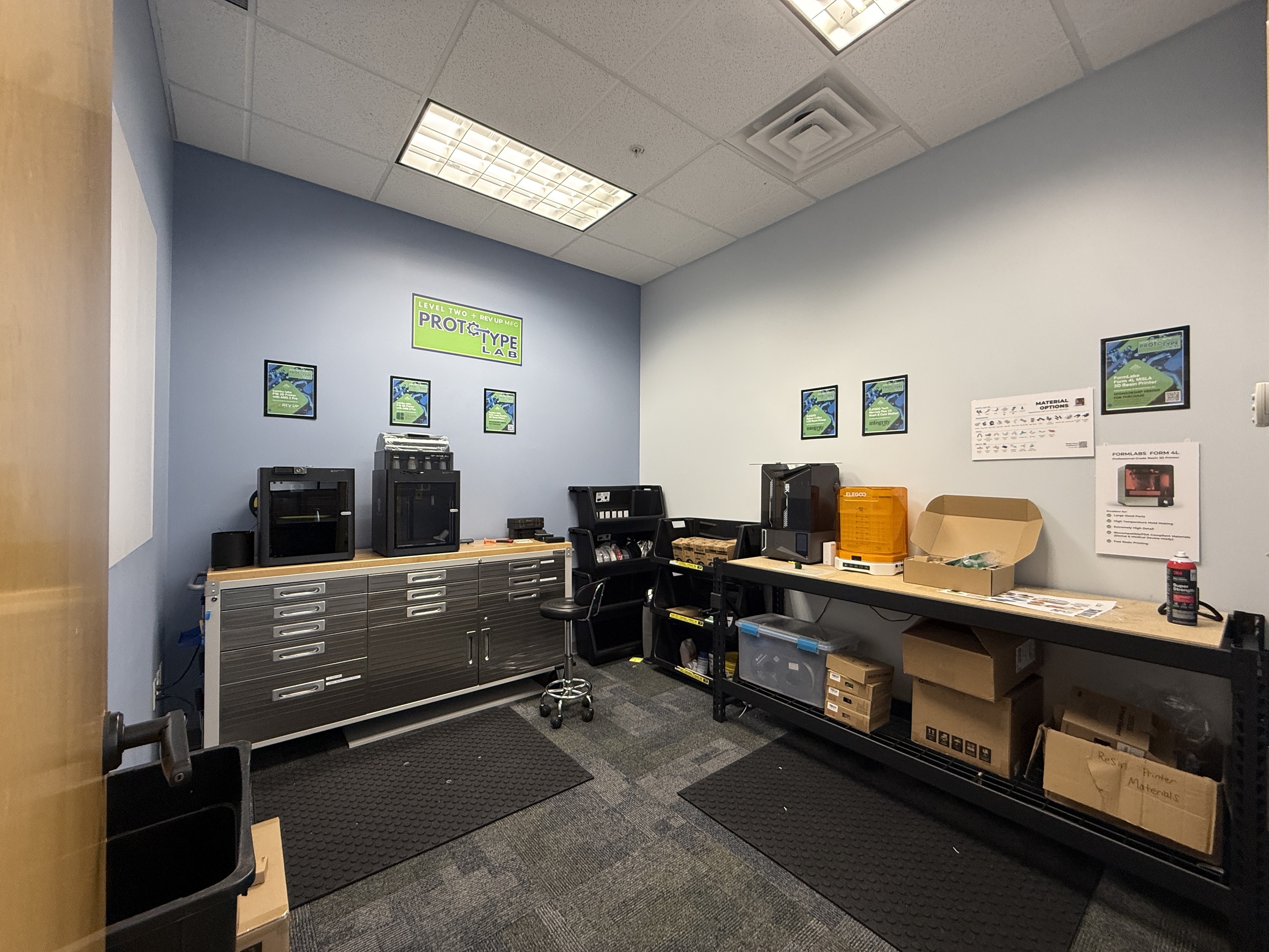 Image of the Prototype Lab machine room